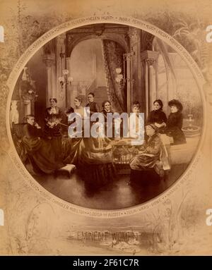 Eminent Women,  1884 Stock Photo