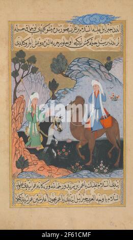 Meeting of the Angel Gabriel & 'Amr ibn Zaid Stock Photo
