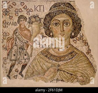 Byzantine Floor Mosaic Stock Photo