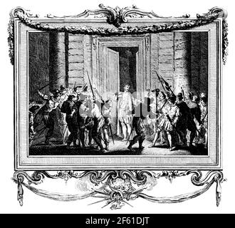 Assassination of Gaspard de Coligny, 1572 Stock Photo