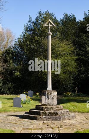 War Memorial, St Mary's parish church, Syston village, Grantham, Lincolnshire, England. Stock Photo