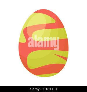 Easter eggs spring colorful isolated holiday icons Stock Vector