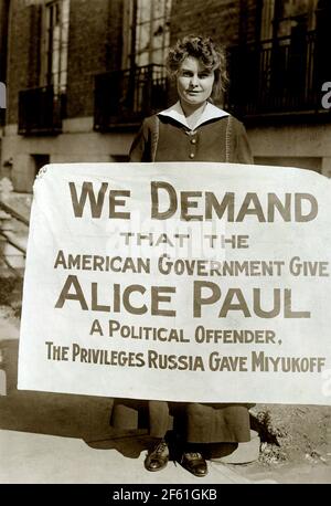 Lucy Branham, American Suffragette Stock Photo