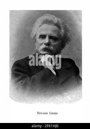 Edvard Grieg, Norwegian Composer Stock Photo