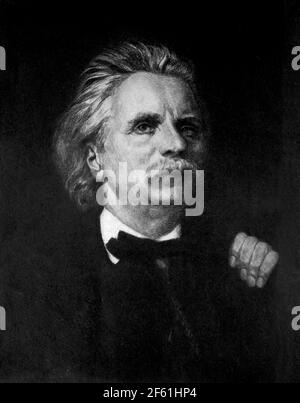 Edvard Grieg, Norwegian Composer Stock Photo