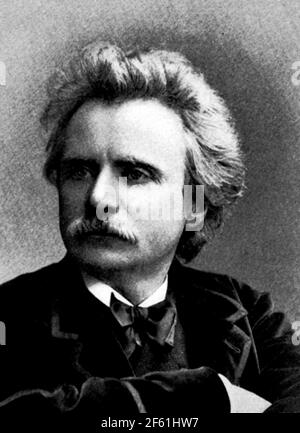 Edvard Grieg, Norwegian Composer Stock Photo