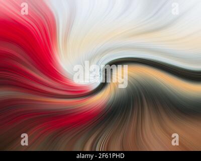 Abstract twirl effect of landscape Stock Photo