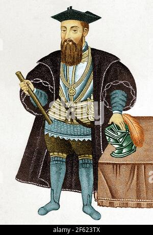 Vasco da Gama, Portuguese Explorer Stock Photo