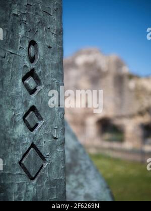 Reading Abbey Ruins, Reading Abbey, Reading, Berkshire, England, UK, GB. Stock Photo