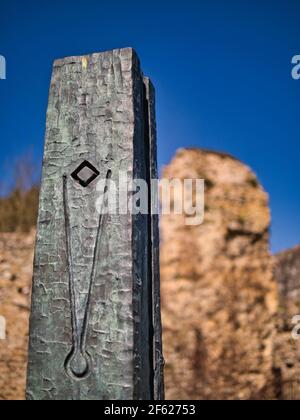 Reading Abbey Ruins, Reading Abbey, Reading, Berkshire, England, UK, GB. Stock Photo