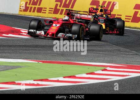 L to R): Sebastian Vettel (GER) Ferrari; Max Verstappen (NLD L to R): Sebastian Vettel (GER) Ferrari; Max Verstappen (NLD