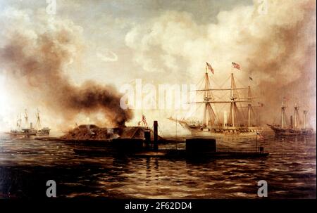 Battle of Mobile Bay, 1864 Stock Photo