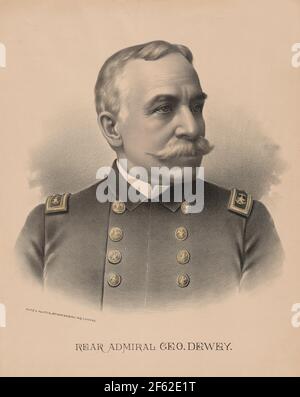 George Dewey, American Naval Hero Stock Photo