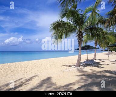 Seven Mile Beach, West Bay, Grand Cayman, Cayman Islands, Greater Antilles, Caribbean Stock Photo