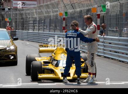 PROST Alain (fra) Renault ambassador, Ambiance portrait,Jabouille Jean Pierre,during the 2017 Formula One World Championship, Grand Prix of Monaco from on May 24 to 28 in Monaco - Photo Marc de Mattia / DPPI Stock Photo