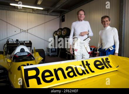 PROST Alain (fra) Renault ambassador, Ambiance portrait,Jabouille Jean Pierre,during the 2017 Formula One World Championship, Grand Prix of Monaco from on May 24 to 28 in Monaco - Photo Marc de Mattia / DPPI Stock Photo