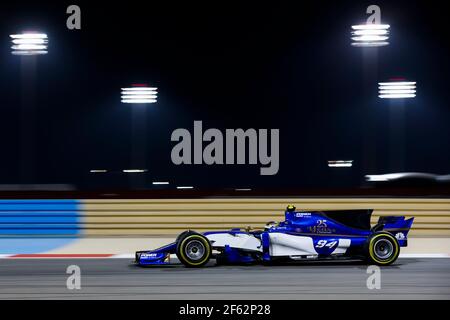 WEHRLEIN Pascal (ger) Sauber F1 C36 action during 2017 Formula 1 FIA world championship, Bahrain Grand Prix, at Sakhir from April 13 to 16 - Photo Florent Gooden / DPPI Stock Photo