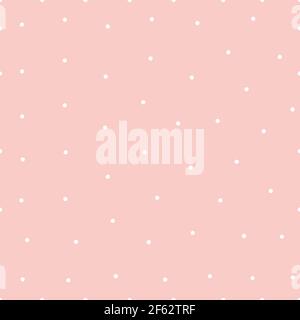 Small white circles on light pink background Stock Vector