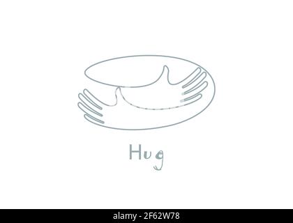 hugging arms clip art