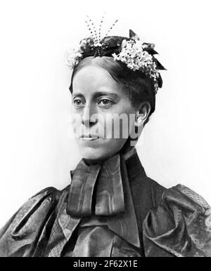 Mary Kingsley. Portrait  of the English ethnographer, scientific writer, and explorer, Mary Henrietta Kingsley (1862-1900), c. 1900 Stock Photo