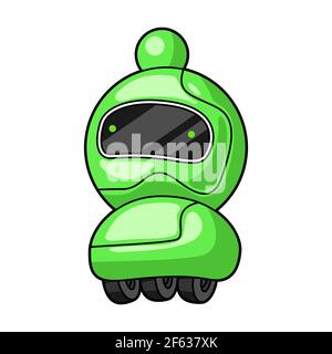 Illustration of robot. Trendy character in cartoon style. Stock Vector