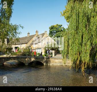 Bourton on the Water, Cotswolds, Gloucestershire, England, UK, Europe Stock Photo