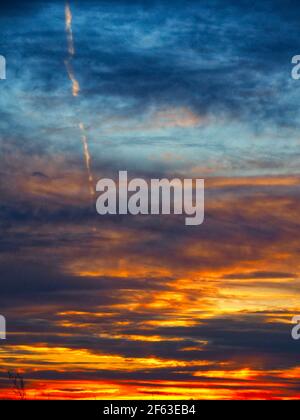 Dramatic Sunset Stock Photo