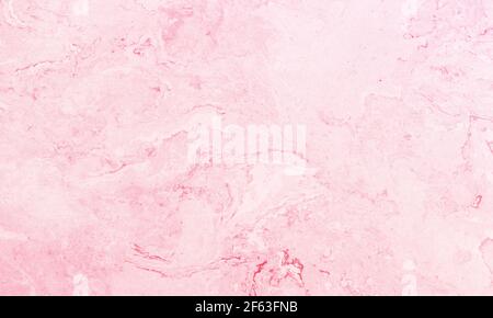 Natural pink marble texture, front view. Close-up background photo Stock Photo