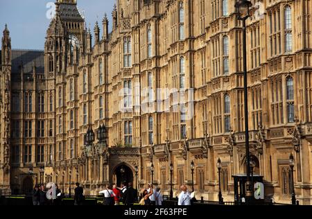 21 April 2011. London, England. The British Houses of Parliament. Photo copyright ©; Charlie Varley/varleypix.com Stock Photo