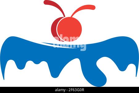 Wedding cake logo, Cake icon design vector illustration template Stock Vector