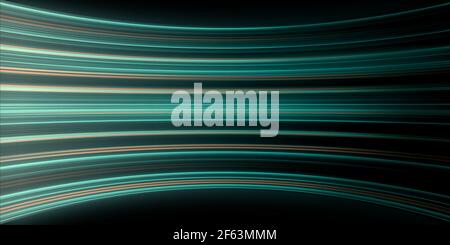 Colorful circular light cyan and strong red  geometric speed line abstract for technology background Stock Photo