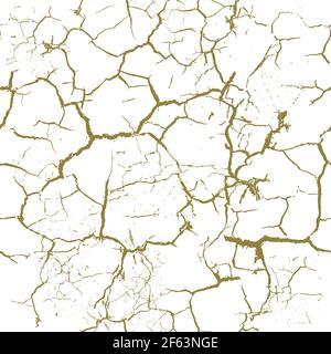 A seamless old background with cracks. Vector illustration Stock Vector