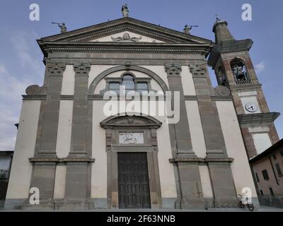 Historic church of San Giorgio in Bonate sotto, Bergamo, Lombardy, Italy. Stock Photo