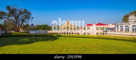 Royal Summer Palace or Bang Pa-In on a Lake near Bangkok, Ayutthaya Province, Thailand Stock Photo