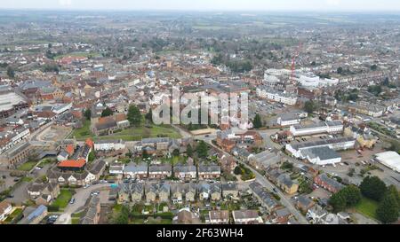 Braintree Town Essex UK Aerial image Stock Photo - Alamy