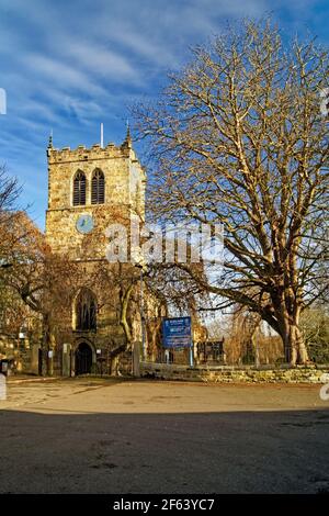 UK, South Yorkshire, Barnsley, Darfield, Church of All Saints Stock Photo