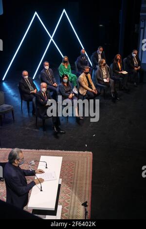 March 29, 2021: March 29, 2021 (Malaga) presentation of the official poster of the 24th Malaga Film Festival at the Teatro Cervantes. Credit: Lorenzo Carnero/ZUMA Wire/Alamy Live News Stock Photo