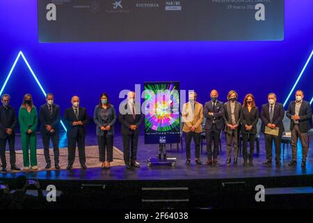 March 29, 2021: March 29, 2021 (Malaga) presentation of the official poster of the 24th Malaga Film Festival at the Teatro Cervantes. Credit: Lorenzo Carnero/ZUMA Wire/Alamy Live News Stock Photo