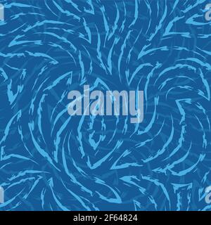 Vector seamless pattern of smooth corners and lines drawn with a brush ...