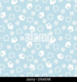 Christma Holiday seamless pattern background for website graphics, fashion textile Stock Vector