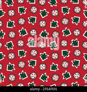 Christma Holiday seamless pattern background for website graphics, fashion textile Stock Vector