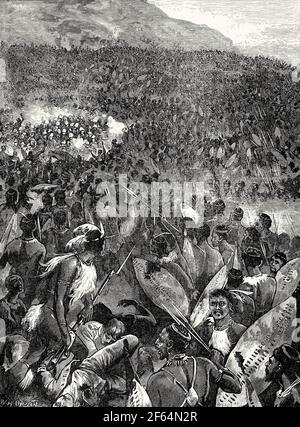 Anglo-Zulu War, Battle of Ulundi, 1879 Stock Photo - Alamy
