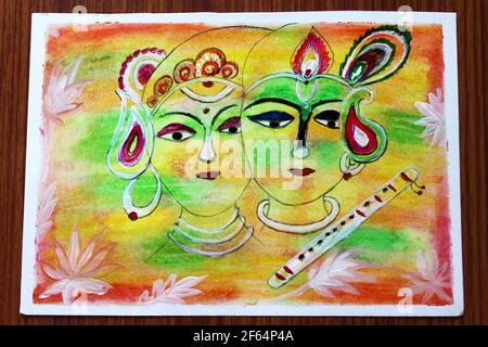 Radh Krishna Holi Abstract II Colorful Vibrant Spiral Notebook |  escagencia.com