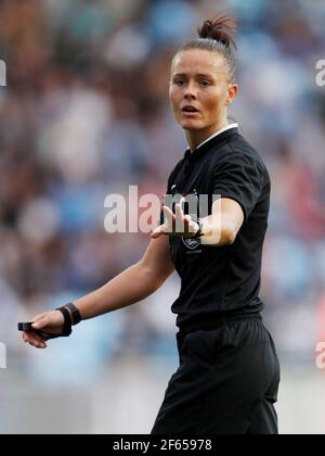Football Soccer Britain - Manchester City v Birmingham City - FA Women's Super League Continental Tyres Cup Final - Manchester City Academy Stadium - 2/10/16 Referee Rebecca Welch Action Images via Reuters/Lee Smith