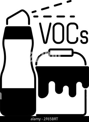 Household products black linear icon Stock Vector