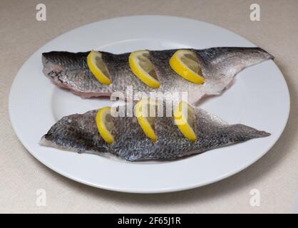 sea bream fillet, Fresh raw bream fish fillets Stock Photo - Alamy
