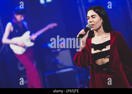 Sinead O'Brien performs for the British Music Embassy as part of SXSW  Online 2021 Stock Photo - Alamy