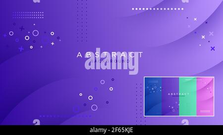 Purple abstract background with diagonal line waves vector illustration. Stock Vector