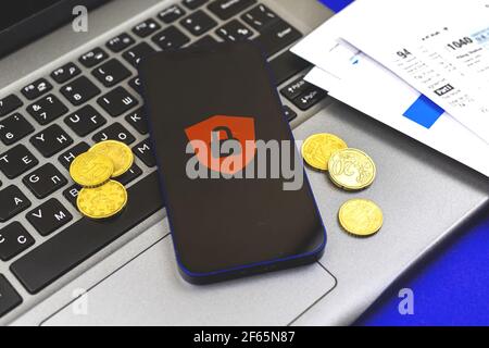 Internet security and data protection business background photo Stock Photo