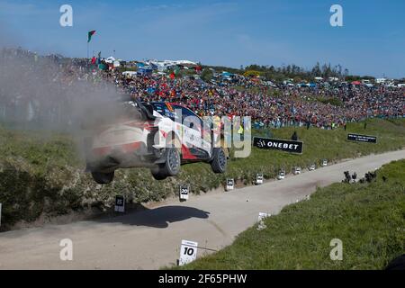 12 Esapekka Lappi (FIN) Janne Ferm (FIN) Toyota Yaris Wrc Toyota Gazoo Racing Wrt Manufacturer Action during the 2017 WRC World Rally Car Championship, Rally Portugal from May 18 to 21 , at Matosinhos - Photo Francois Flamand / DPPI Stock Photo